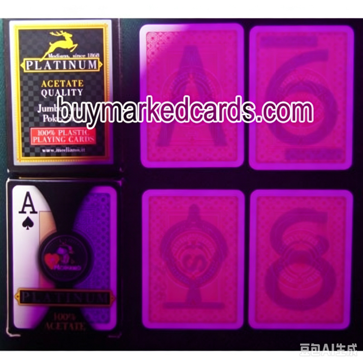 Jeu de cartes marqué Modiano Platinum