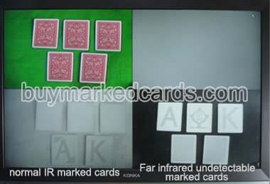 Poker caméra infrarouge lointain avec IR marqué cartes 