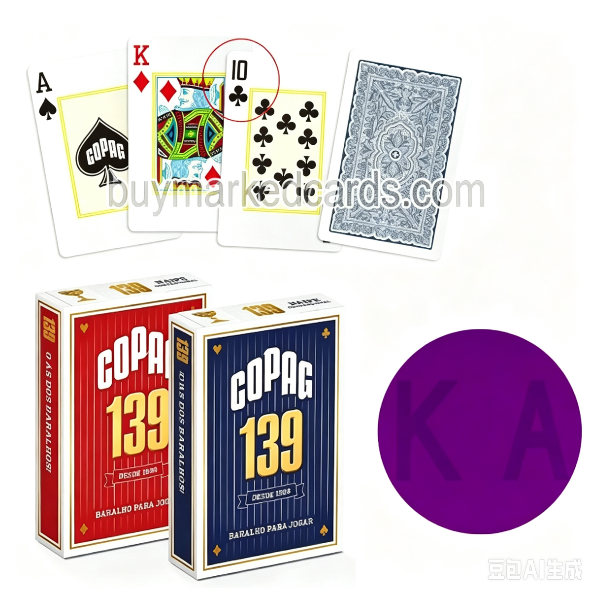 Cartes marquées à l'encre invisible Copag 139