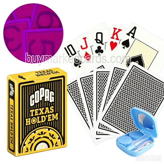 Jeu de cartes marquées Copag Texas Hold'em de qualité supérieure