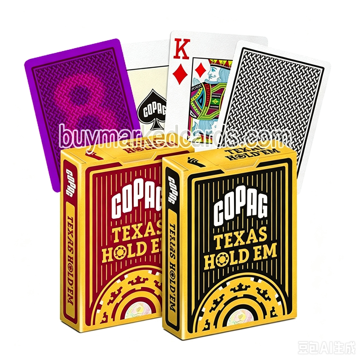 Jeu de cartes marquées Copag Texas Hold'em de qualité supérieure